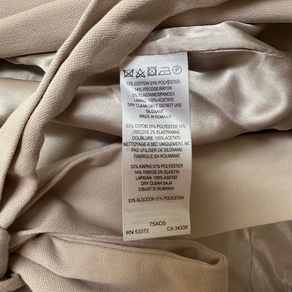 French Connection | Whisper belted wrap front blazer with tie waist belt size 4 - Picture 7 of 9